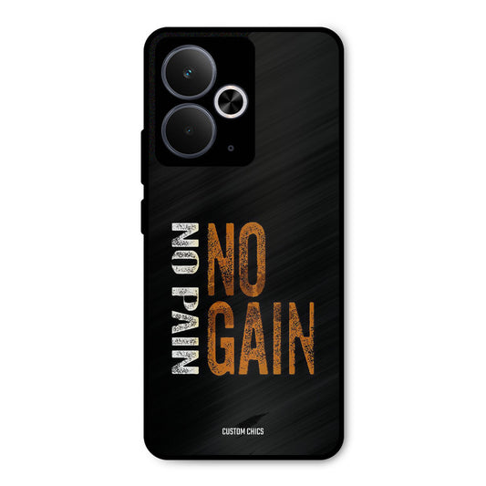 No Pain Realme 14T Mobile Back Cover - Typography PrintShield Case
