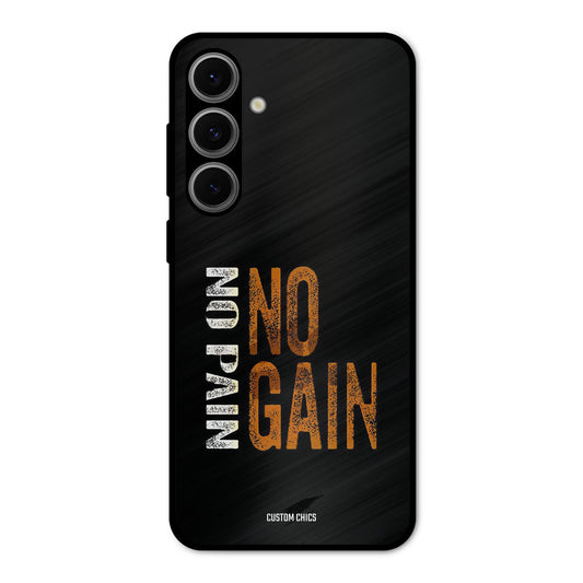 No Pain Samsung Galaxy S24 Mobile Back Cover - Typography PrintShield Case