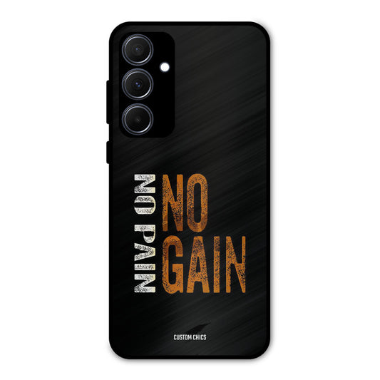 No Pain Samsung Galaxy A35 5G Mobile Back Cover - Typography PrintShield Case