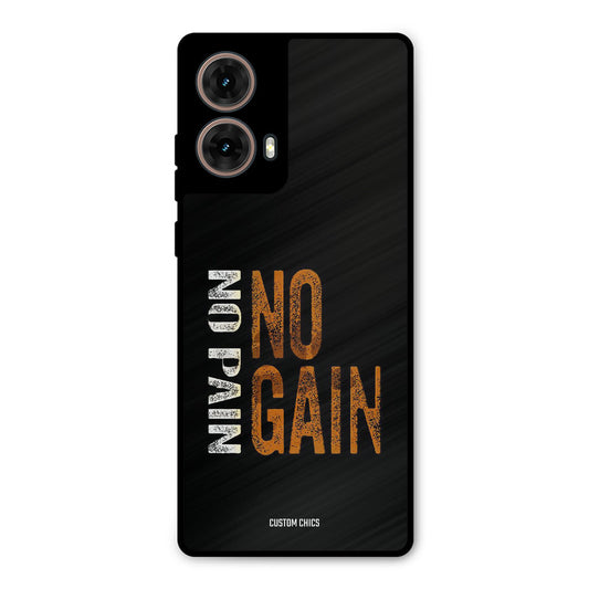 No Pain Moto G85 Mobile Back Cover - Typography PrintShield Case