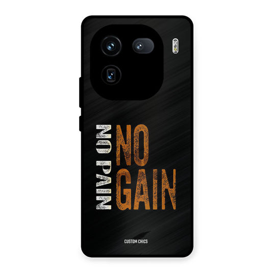 No Pain iQOO 12 Mobile Back Cover - Typography PrintShield Case