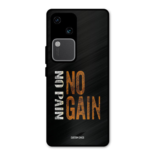 No Pain Vivo V30 Mobile Back Cover - Typography PrintShield Case