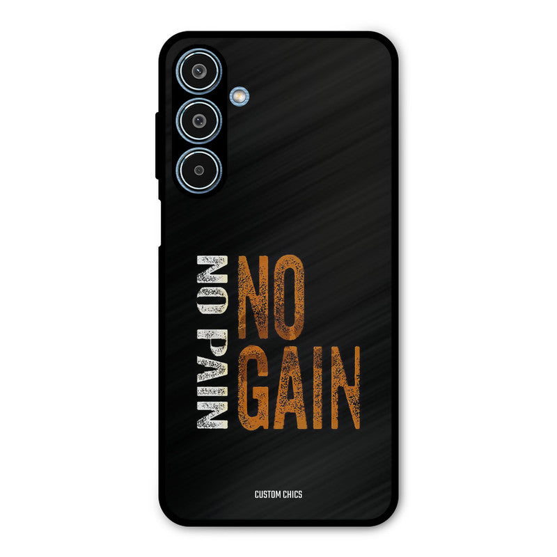No Pain Samsung Galaxy M35 5G Mobile Back Cover - Typography PrintShield Case