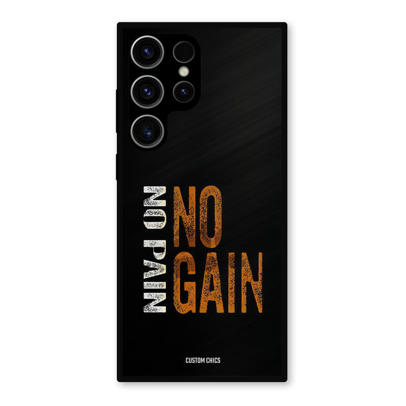 No Pain Samsung Galaxy S23 Ultra Mobile Back Cover - Typography PrintShield Case