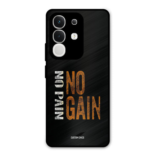 No Pain Vivo T4x Mobile Back Cover - Typography PrintShield Case