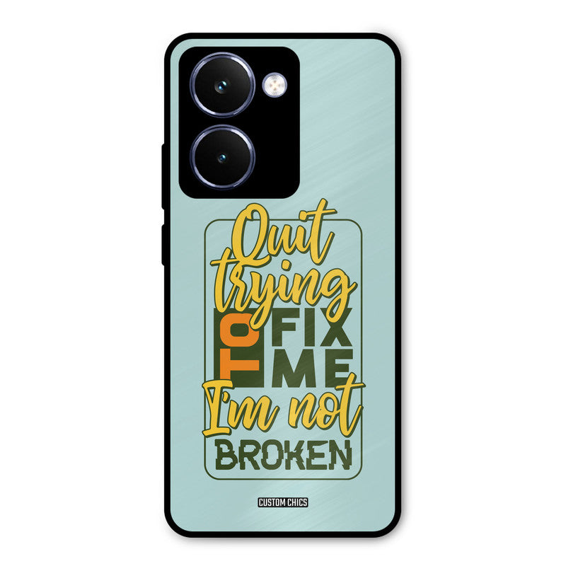 Not Broken Realme P3 Ultra Mobile Back Cover - Typography PrintShield Case