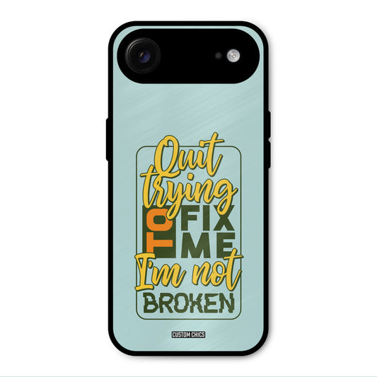 Not Broken iPhone Air Mobile Back Cover - Typography PrintShield Case