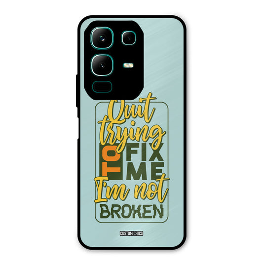 Not Broken Infinix Note 50x Mobile Back Cover - Typography PrintShield Case