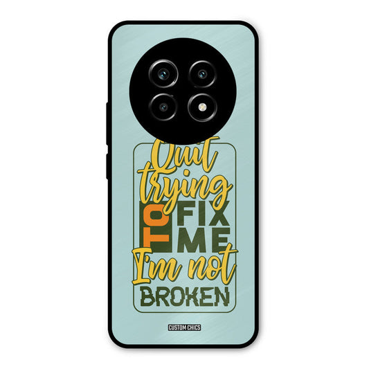 Not Broken Realme 14 Pro lite Mobile Back Cover - Typography PrintShield Case