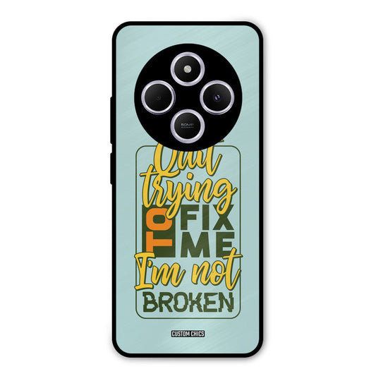 Not Broken Poco M7 Mobile Back Cover - Typography PrintShield Case