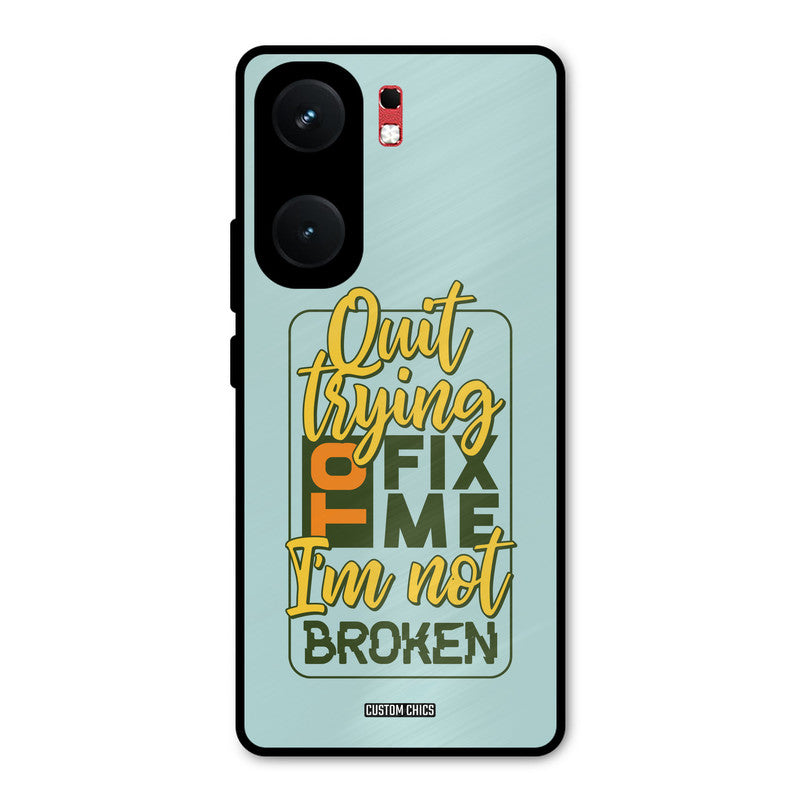 Not Broken iQOO Neo 9 Pro Mobile Back Cover - Typography PrintShield Case