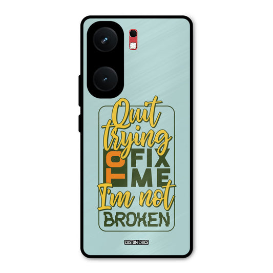 Not Broken iQOO Neo 9 Pro Mobile Back Cover - Typography PrintShield Case