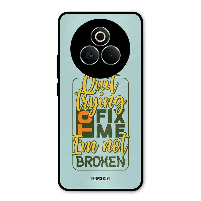 Not Broken Realme P3 Pro 5G Mobile Back Cover - Typography PrintShield Case