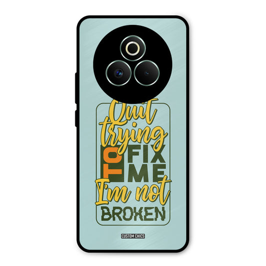 Not Broken Realme P3 Pro 5G Mobile Back Cover - Typography PrintShield Case