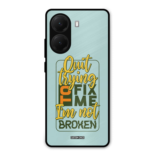 Not Broken Poco X7 Pro Mobile Back Cover - Typography PrintShield Case