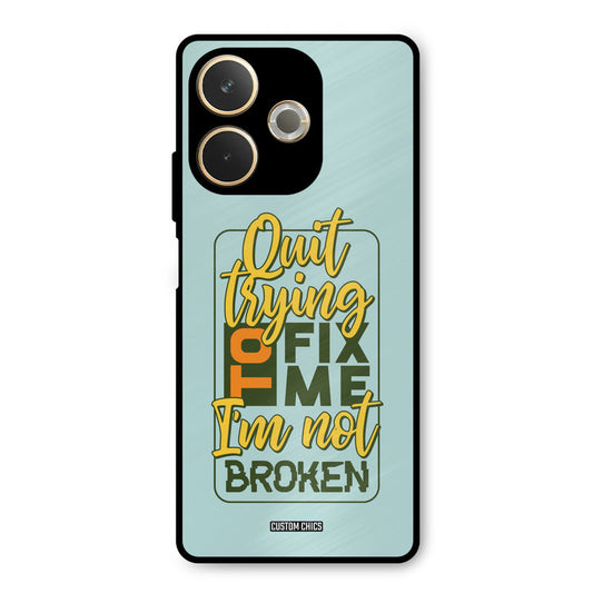 Not Broken Oppo A5 Pro Mobile Back Cover - Typography PrintShield Case