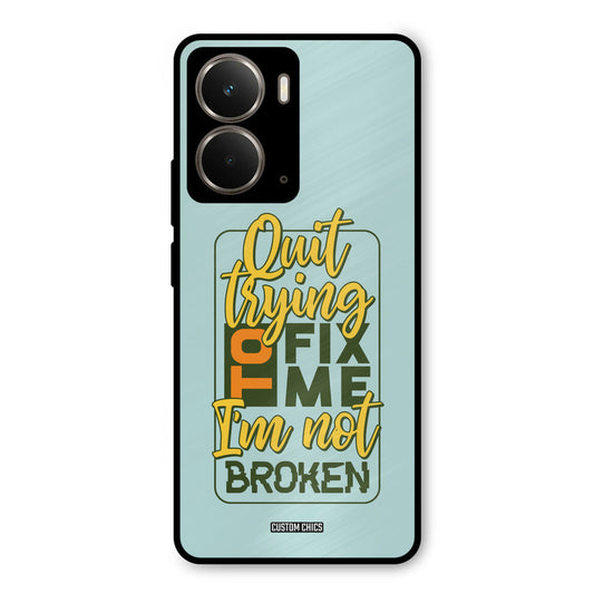 Not Broken Realme P3 Mobile Back Cover - Typography PrintShield Case