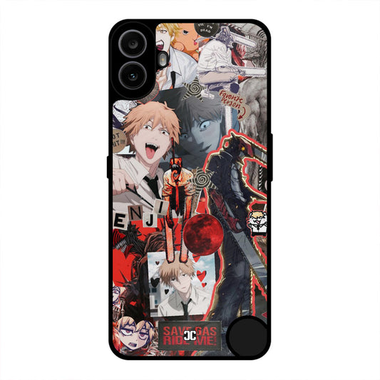 Denji Thoughts Nothing CMF Phone 1 Mobile Back Cover - Anime PrintShield Case