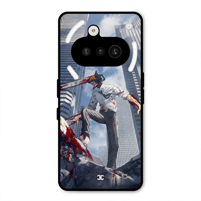Denji Fighting Nothing Phone 3A Mobile Back Cover - Anime PrintShield Case