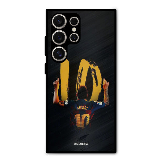 Number Ten Messi Samsung Galaxy S24 Ultra Mobile Back Cover - Sports PrintShield Case