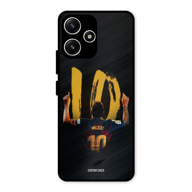 Number Ten Messi Redmi 12 5G Mobile Back Cover - Sports PrintShield Case