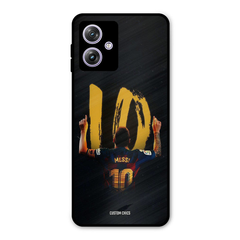 Number Ten Messi Moto G54 Mobile Back Cover - Sports PrintShield Case