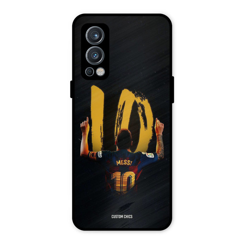 Number Ten Messi OnePlus Nord 2 5G Mobile Back Cover - Sports PrintShield Case