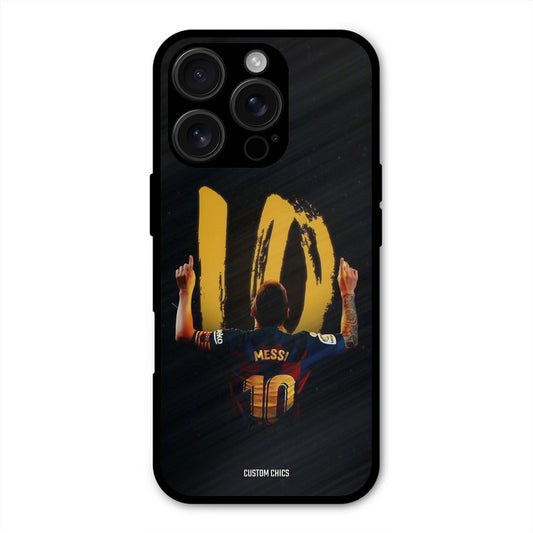 Number Ten Messi  iPhone 16 Pro Mobile Back Cover - Sports PrintShield Case
