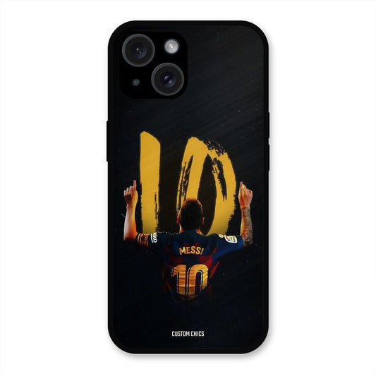 Number Ten Messi  iPhone 15 Mobile Back Cover - Sports PrintShield Case