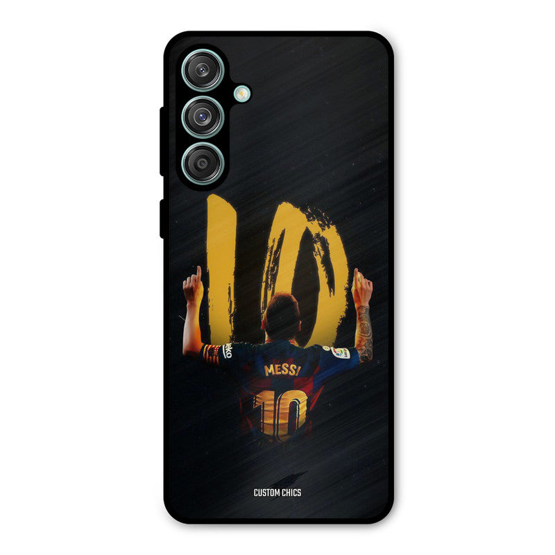 Number Ten Messi Samsung Galaxy M55 5G Mobile Back Cover - Sports PrintShield Case