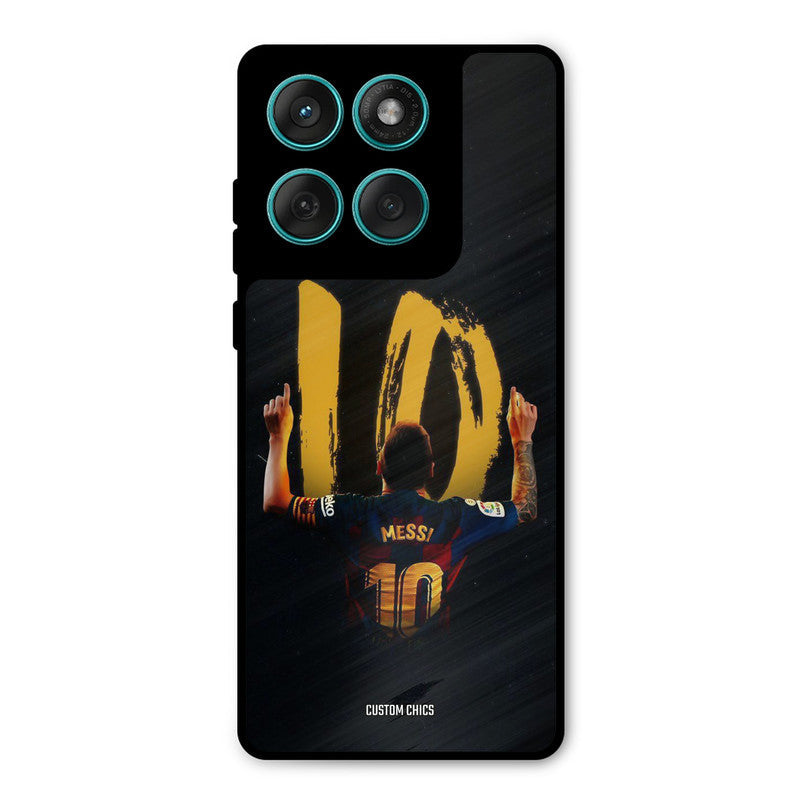 Number Ten Messi Motorola Edge 60 Mobile Back Cover - Sports PrintShield Case
