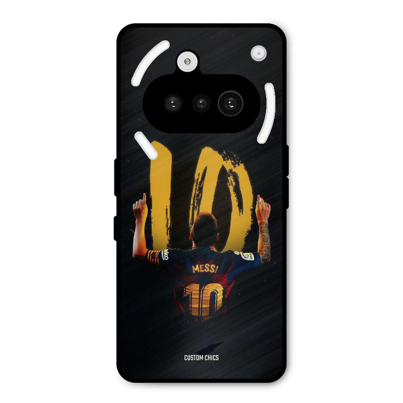 Number Ten Messi Nothing Phone 3A Mobile Back Cover - Sports PrintShield Case