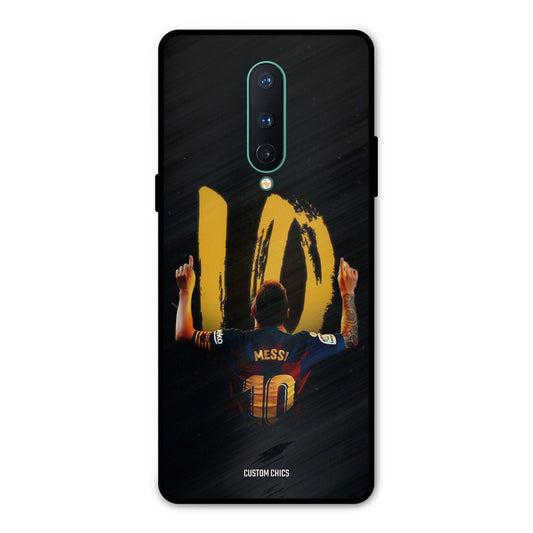 Number Ten Messi Oneplus 8 Mobile Back Cover - Sports PrintShield Case