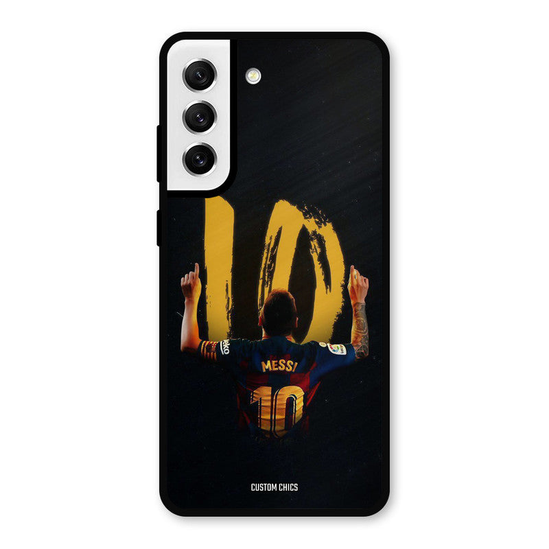 Number Ten Messi Samsung Galaxy S21 FE 5G Mobile Back Cover - Sports PrintShield Case