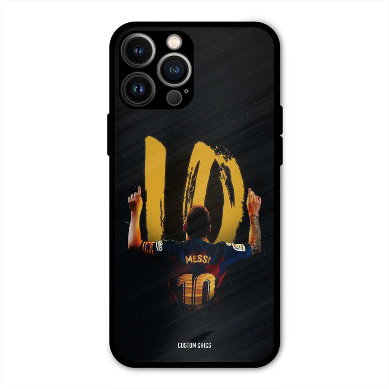 Number Ten Messi  iPhone 13 Pro Max Mobile Back Cover - Sports PrintShield Case