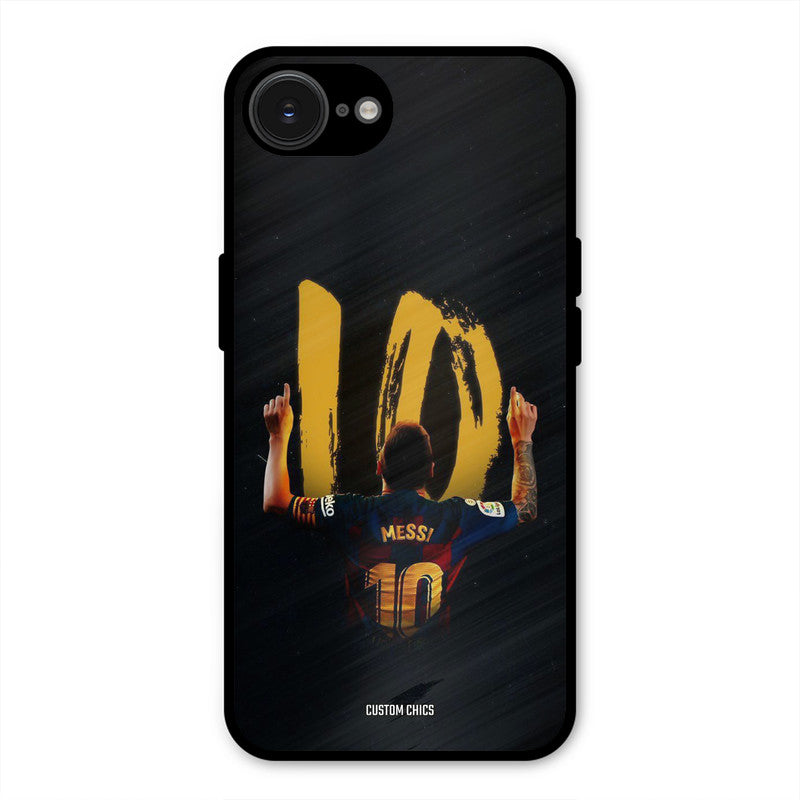 Number Ten Messi iPhone 16e Mobile Back Cover - Sports PrintShield Case