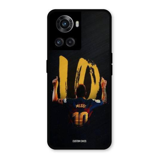 Number Ten Messi OnePlus 10R Mobile Back Cover - Sports PrintShield Case