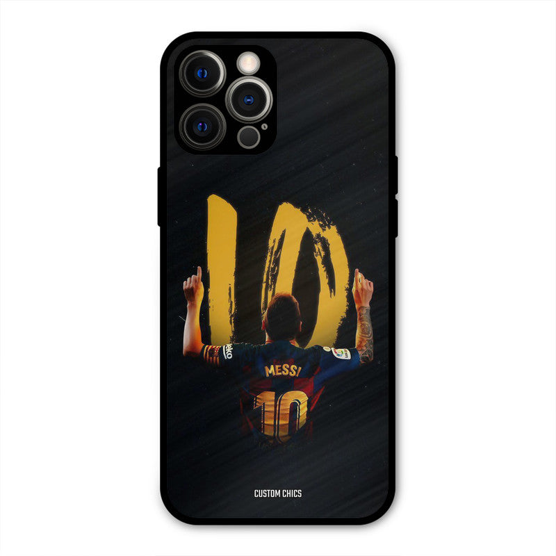Number Ten Messi  iPhone 12 Pro Max Mobile Back Cover - Sports PrintShield Case