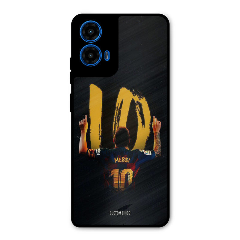 Number Ten Messi Moto G45 Mobile Back Cover - Sports PrintShield Case