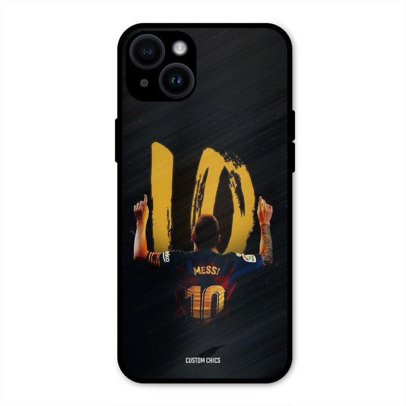 Number Ten Messi  iPhone 14 Plus Mobile Back Cover - Sports PrintShield Case