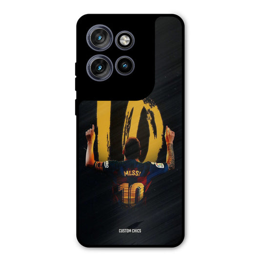 Number Ten Messi Motorola Edge 50 Neo Mobile Back Cover - Sports PrintShield Case