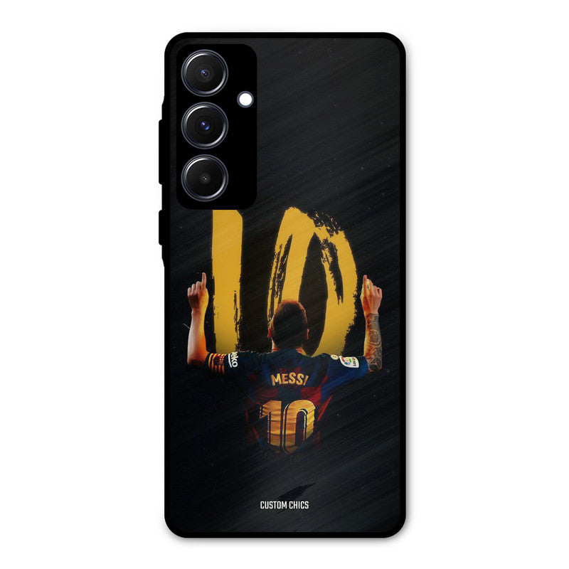 Number Ten Messi Samsung Galaxy A55 5G Mobile Back Cover - Sports PrintShield Case