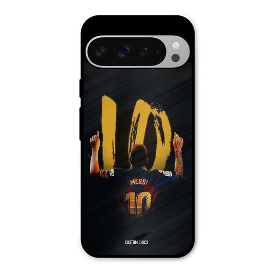 Playing Messi Google Pixel 9 Pro XL Mobile Back Cover - Sports PrintShield Case