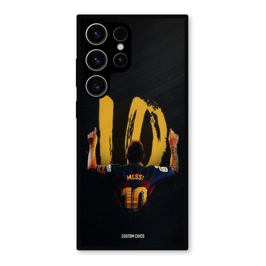 Number Ten Messi Samsung Galaxy S23 Ultra Mobile Back Cover - Sports PrintShield Case