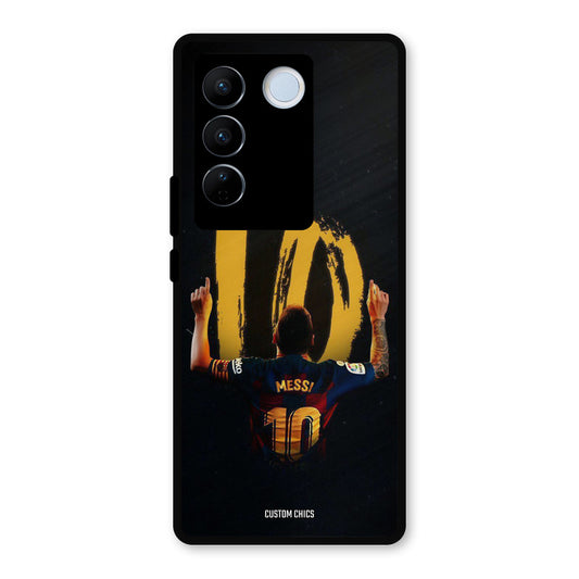 Number Ten Messi Vivo V27 Pro Mobile Back Cover - Sports PrintShield Case
