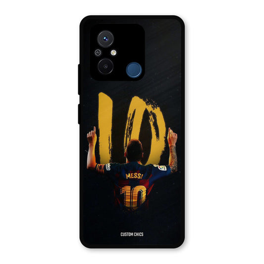 Number Ten Messi Redmi 12c Mobile Back Cover - Sports PrintShield Case