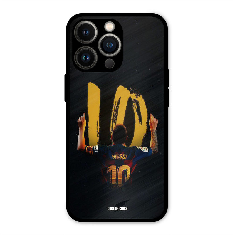 Number Ten Messi  iPhone 13 Pro Mobile Back Cover - Sports PrintShield Case