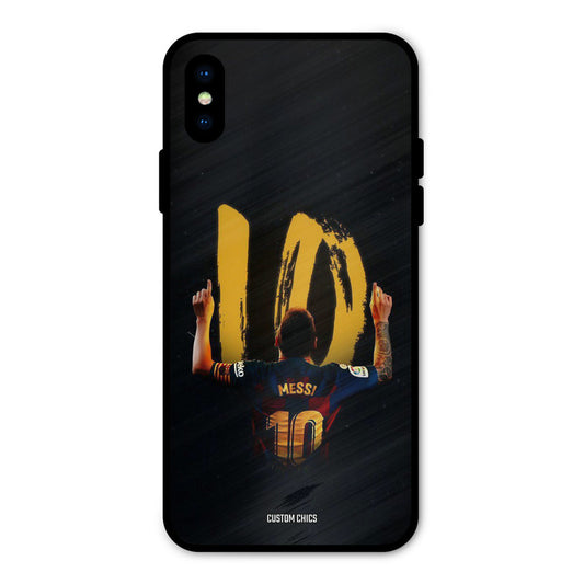 Number Ten Messi iPhone X Mobile Back Cover - Sports PrintShield Case