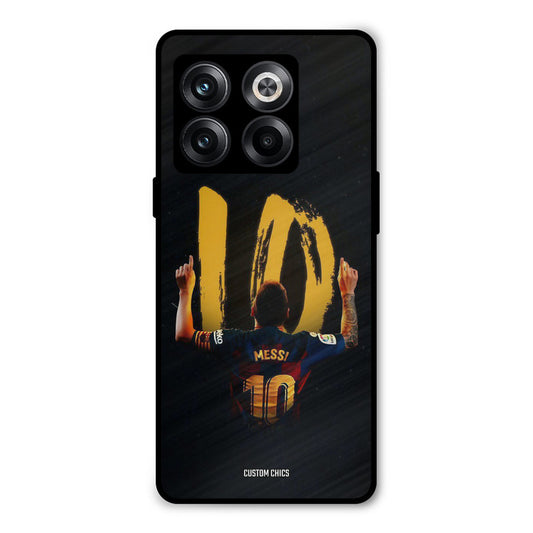 Number Ten Messi Oneplus 10T Mobile Back Cover - Sports PrintShield Case