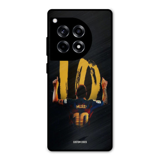 Number Ten Messi OnePlus 12R Mobile Back Cover - Sports PrintShield Case